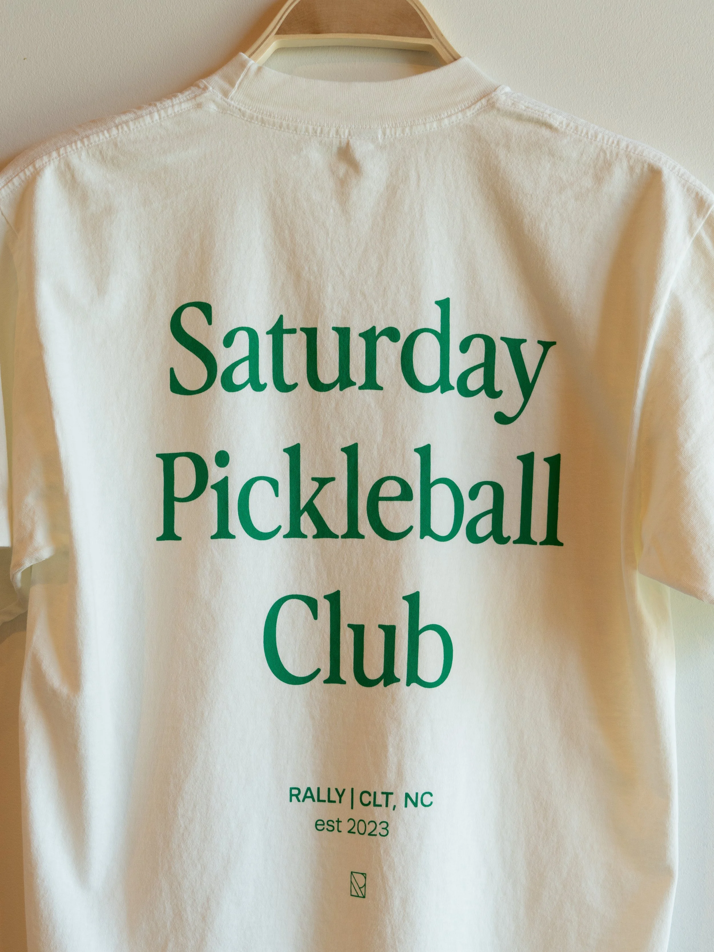Saturday Pickleball Club Tee — Rally